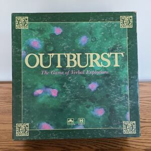 Vintage Outburst The Game Of Verbal Explosions 1986 Game Night Board Game
